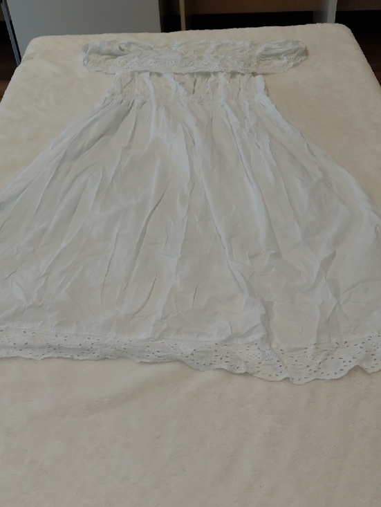 J. Glee Dresses & Skirts - J.  GLEE   White High-Low Off Shoulder Women's Eyelet Xl Dress